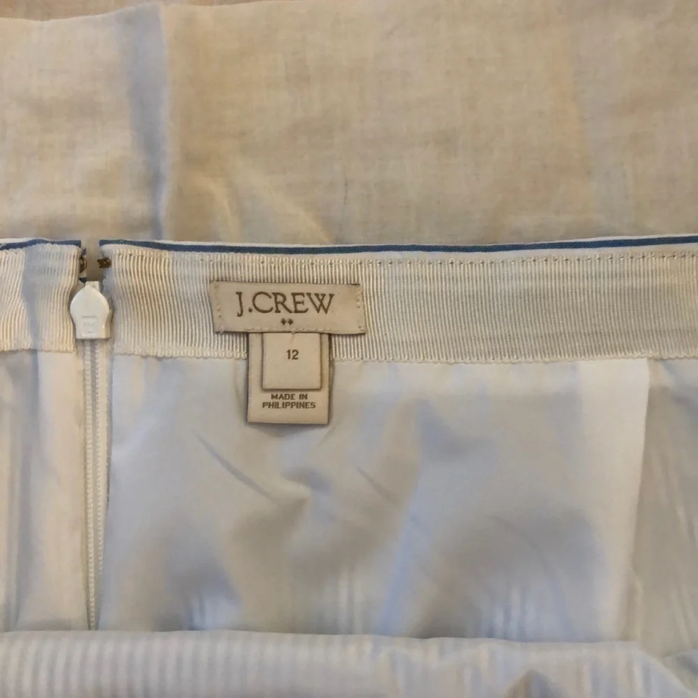 J crew seersucker skirt​​​​​​​​​​​​​​
